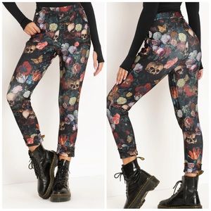 Blackmilk Garden Of The Ancient Dead Cuffed Pants, S